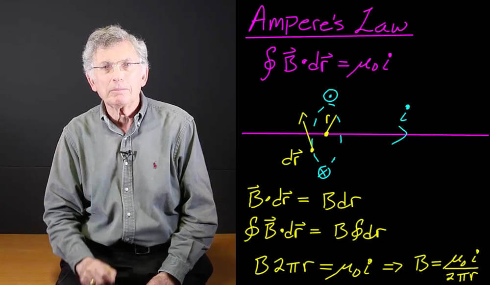 Dr.Bassichis teaching Amepre's Law